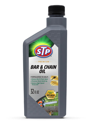 STP Premium Bar and Chain Oil, Tools and Chainsaw Oil Treatment Reduces Bar and Chain Wear, 32 Oz