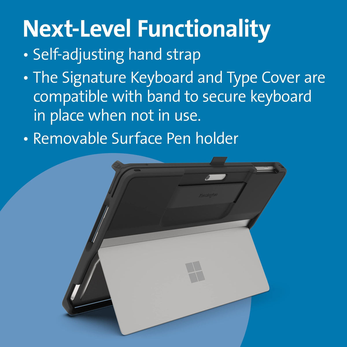 Kensington BlackBelt Rugged Carrying Case Microsoft Surface Pro 9, Surface Pro Tablet - Black
