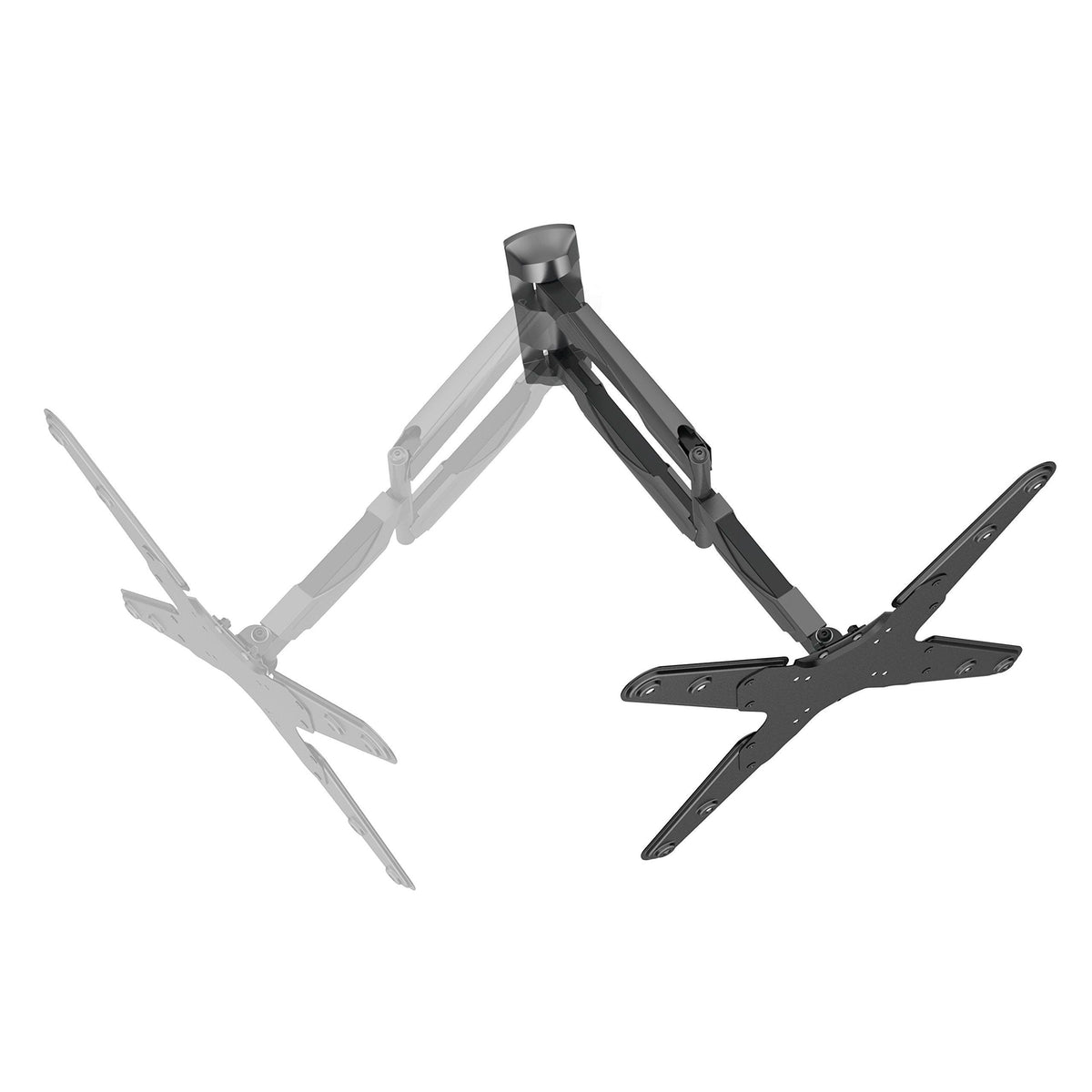 Curved TV Wall Mount Full Motion Bracket (05425A) for Most 23-65 Inch LED/LCD/Plasma Flat TV Screen, Tilt 15°, Swivel 90°, VESA Up to 400x400, Cold-Rolled Steel material, Max Load 77lbs.Power by ProHT