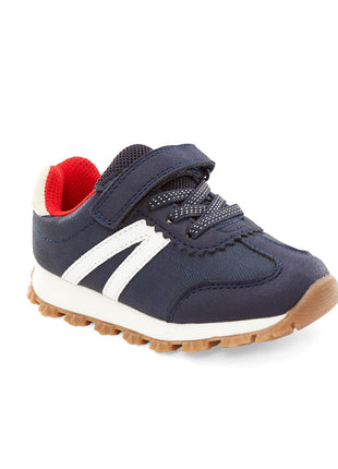 Simple Joys by Carter's Kids Bailey Athletic Sneaker Running Shoe, Navy, 8 US Unisex Toddler