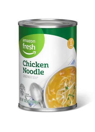 Amazon Fresh, Chicken Noodle, Condensed Soup, 10.5 Oz (Previously Happy Belly, Packaging May Vary)