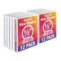 Samsill Economy 1/2-Inch 3-Ring View Binders, White, 12/Pack (I08517C)