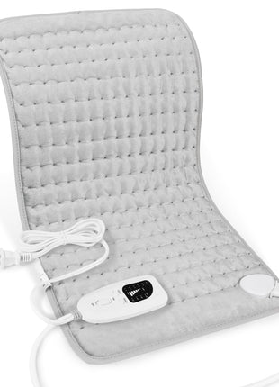 Heating Pad,Heated Blanket,Heating Pad for Back Neck,Grey,24x12 Inch | Electric Heating Pad,Dry/Moist Heat Heating Pads,Heating Pads for Shoulder,Abdomen,Heat Pad for Women Men,Birthday Gift