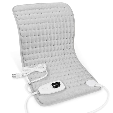 Heating Pad,Heated Blanket,Heating Pad for Back Neck,Grey,24x12 Inch | Electric Heating Pad,Dry/Moist Heat Heating Pads,Heating Pads for Shoulder,Abdomen,Heat Pad for Women Men,Birthday Gift