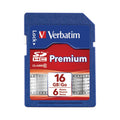 VER96808 - Verbatim 16GB Premium SDHC Memory Card, UHS-I Class 10