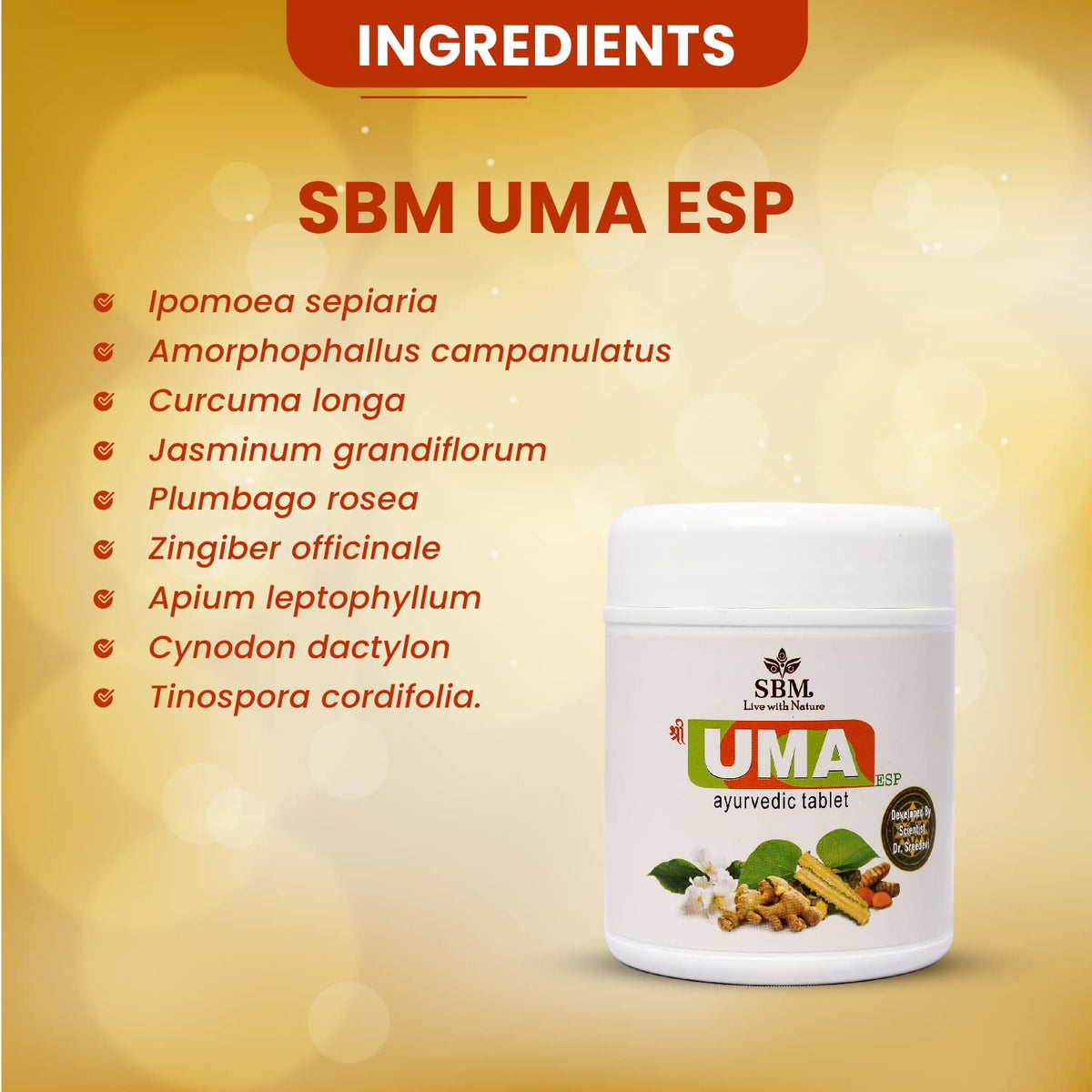 SBM UMA 60 Ayurvedic Tablets