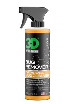 3D Bug Remover - All Purpose Exterior Cleaner & Degreaser to Wipe Away Bugs on Plastic, Rubber, Metal, Chrome, Aluminum, Windows & Mirrors, Suitable for use on Car Paint, Wax & Clear Coat