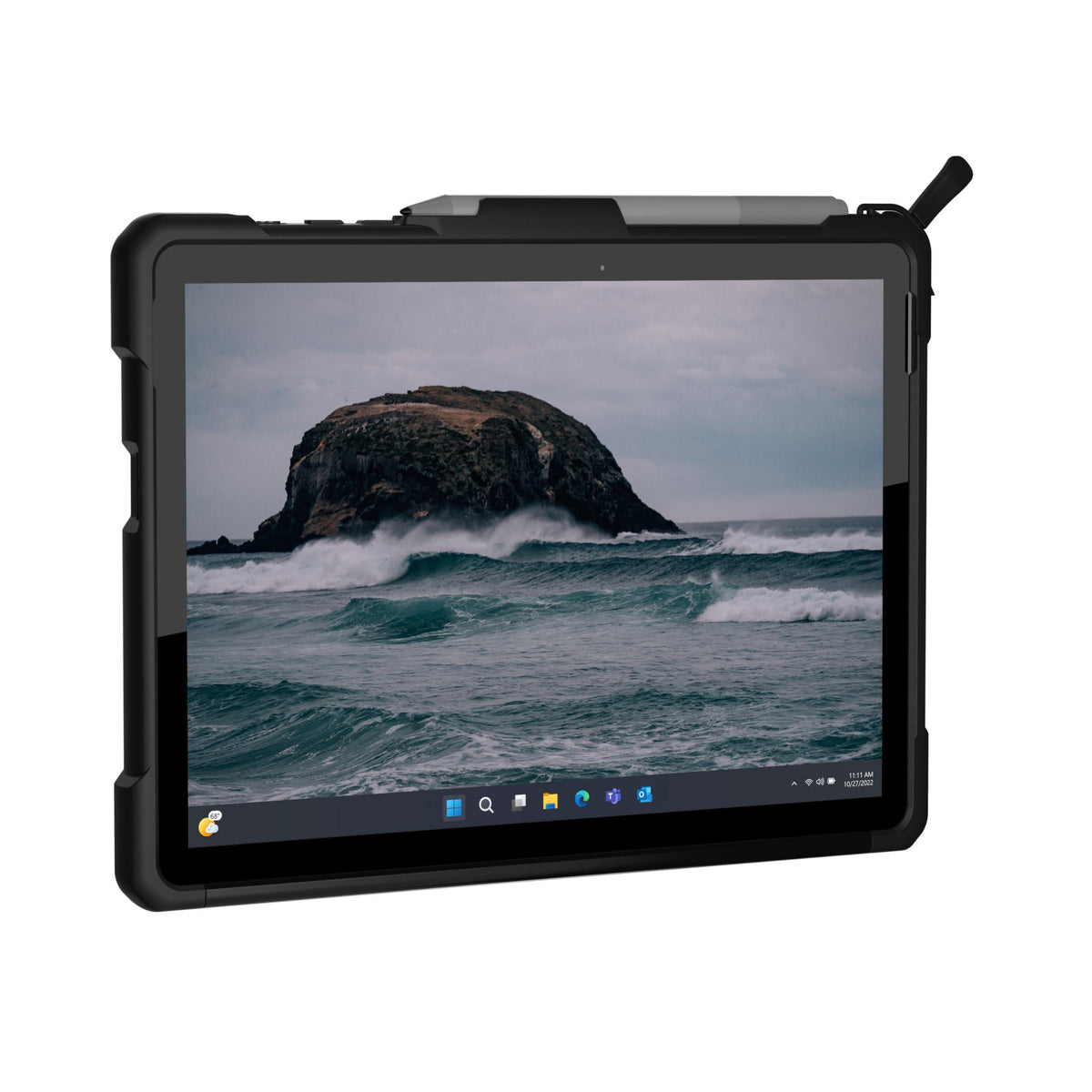 URBAN ARMOR GEAR UAG Designed for Microsoft Surface Go 4/ Surface Go 3 / Surface Go 2 / Surface Go Case 10.5" Metropolis Rugged Aluminum Kickstand Military Drop Tested Protective Cover Black