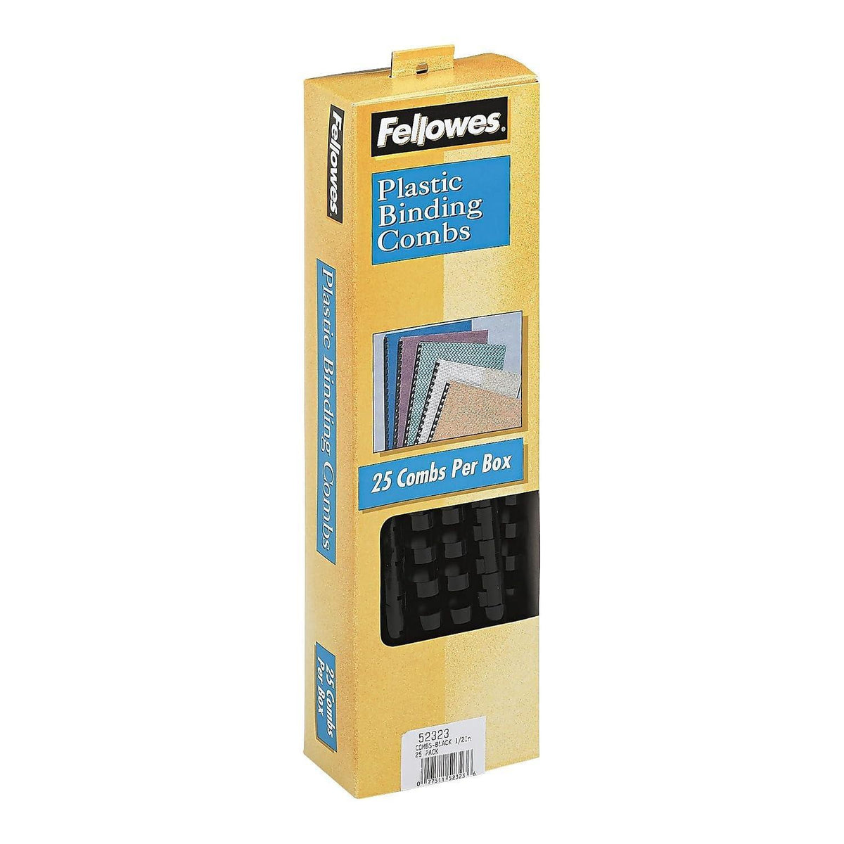 Fellowes 1/2in Black Binding Combs (25 Pack)