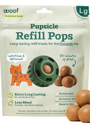 Woof Pupsicle Pops - Premade Long Lasting Dog Pupsicle Pop Treats
