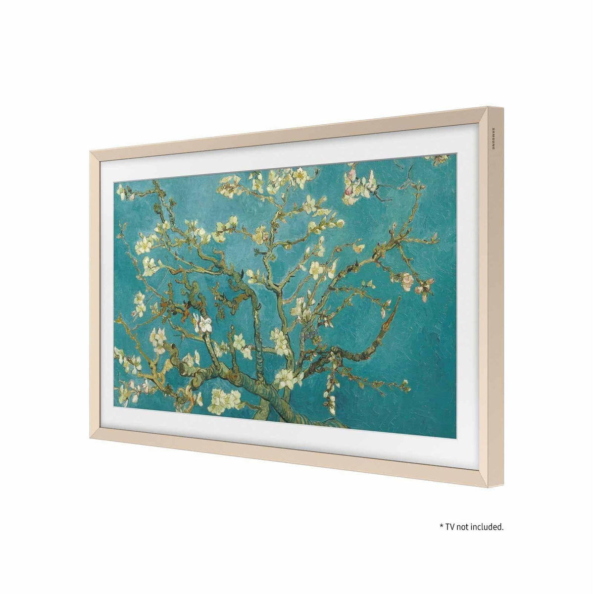 Samsung 32” The Frame TV Customizable Bezel, Magnetic, Quick and Easy Installation, VG-SCFC32SGMZA, 2023, Sand Gold Metal