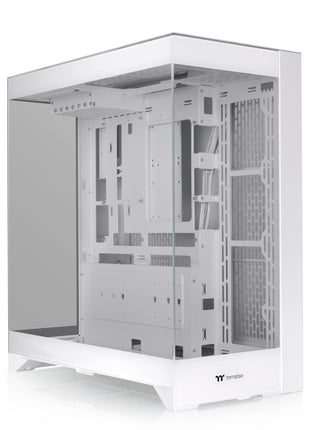 CTE E550 TG Snow Mid Tower ATX Case; 3 Tempered Glass Panels; Hidden-Connector Motherboard Support; Three-Way VGA Installations; Dual Chamber Design; CA-1Z8-00M6WN-00; 3 Year Warranty