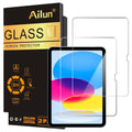 Ailun Screen Protector for iPad 11th A16 2025 [11 Inch] / 10th Generation 2022 [10.9 Inch], Tempered Glass [Face ID & Apple Pencil Compatible] Ultra Sensitive Case Friendly [2 Pack]