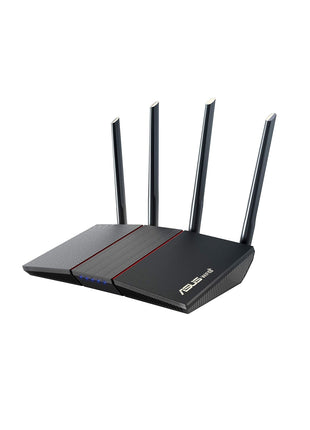 ASUS RT-AX55 AX1800 Dual Band WiFi 6 Gigabit Router, 802.11ax, Lifetime Internet Security, Parental Control, Mesh WiFi Support, MU-MIMO, OFDMA, 4 Gigabit LAN Ports, Beamforming