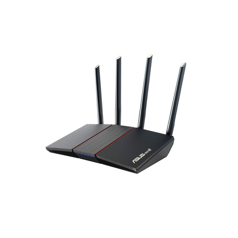 ASUS RT-AX55 AX1800 Dual Band WiFi 6 Gigabit Router, 802.11ax, Lifetime Internet Security, Parental Control, Mesh WiFi Support, MU-MIMO, OFDMA, 4 Gigabit LAN Ports, Beamforming