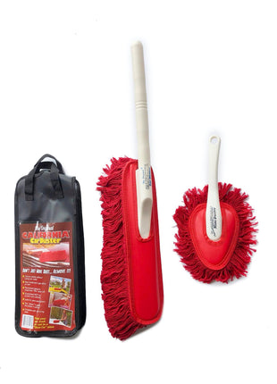 The Original California Car Duster Detailing Kit with Plastic Handle, Model Number: 62445 , Red