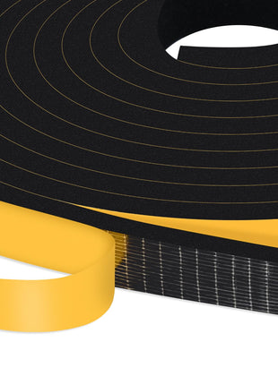 Weather Stripping Door Seal Strip, Strong Adhesive, Lightproof, Noise-Reduction, Weatherproof Foam Tape Insulation for Sliding Door,Front Door Frame, Windows, Cut Energy Bills, 1/2 in x 1/4 in