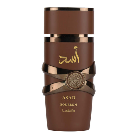 Lattafa Asad Bourbon for Unisex Eau de Parfum Spray, 3.4 Ounce / 100 ml