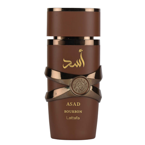 Lattafa Asad Bourbon for Unisex Eau de Parfum Spray, 3.4 Ounce / 100 ml