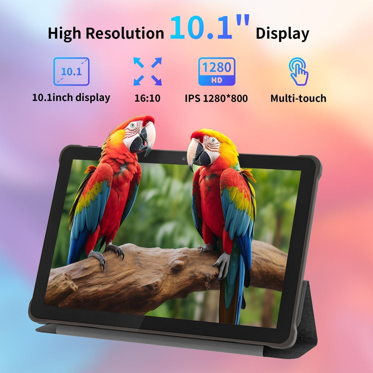 10 inch Android 15 Tablet: Octa-Core, 8GB RAM 64GB, 7000mAh, with Stand Case, IPS HD Display, Wi-Fi 6, OTG, Metal Body – Fast & Portable Tablet for Work & Entertainment, 2-Year Protection