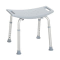 Drive Medical Bathroom Safety Shower Tub Bench, Aluminum, Chair Color: White