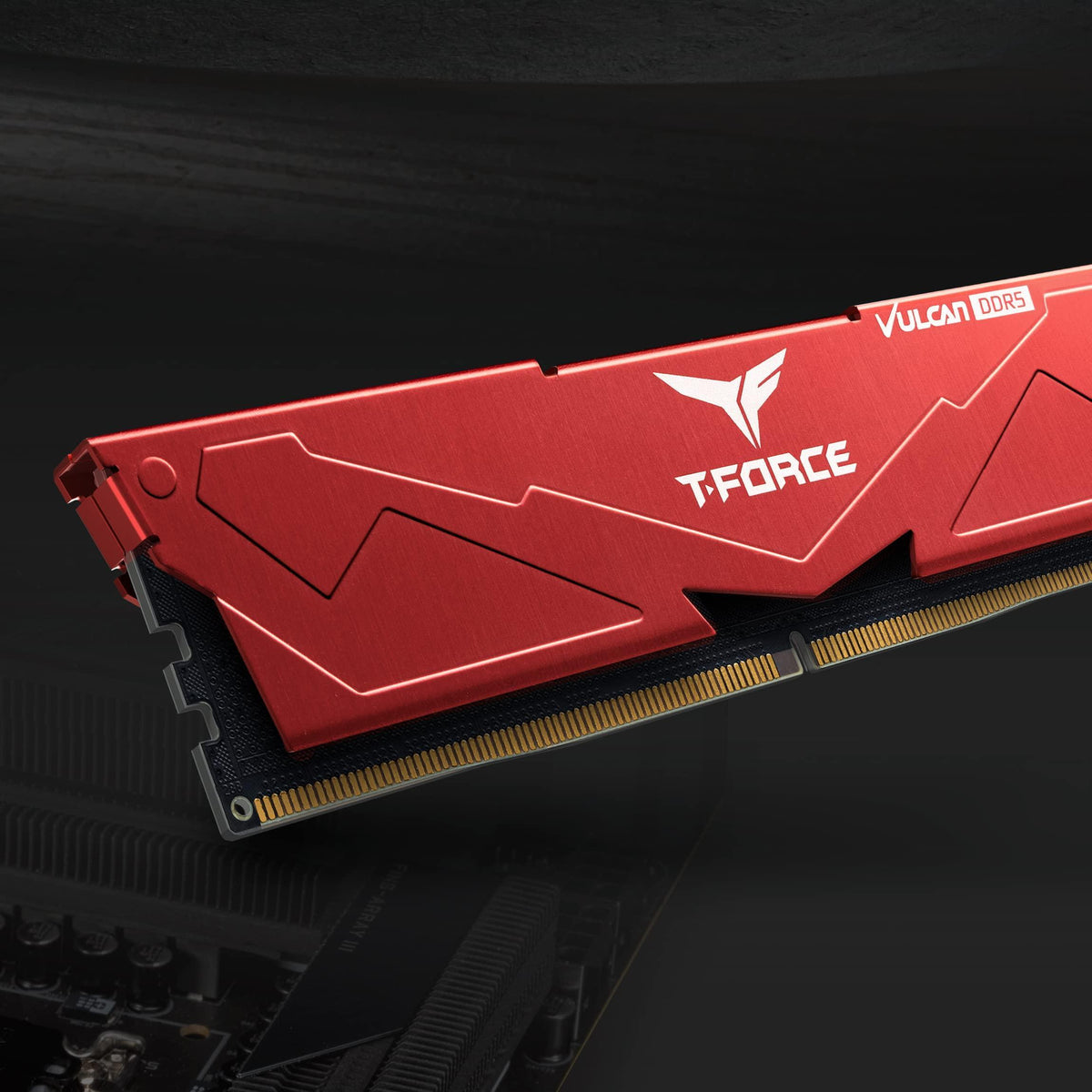 TEAMGROUP T-Force Vulcan DDR5 32GB (2x16GB) 6000MHz (PC5-48000) CL38 Intel XMP 3.0 & AMD Expo Compatible Desktop Memory Module Ram Red FLRD532G6000HC38GDC01
