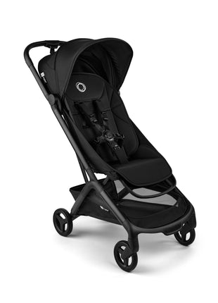 Bugaboo Butterfly 2 Ultra-Compact Travel Stroller One-Second Fold | Airplane carry-on approved, reclining seat, suspension wheels, adjustable footrest, Black