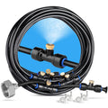 HOMENOTE Misting Cooling System, 26FT (8M) Misting Line + 7 Brass Mist Nozzles + Brass Adapter(3/4