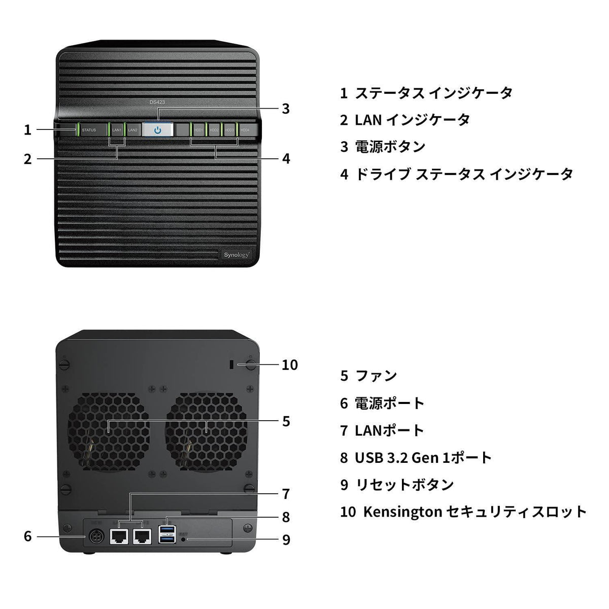 Synology 4-Bay DiskStation DS423 (Diskless) Black