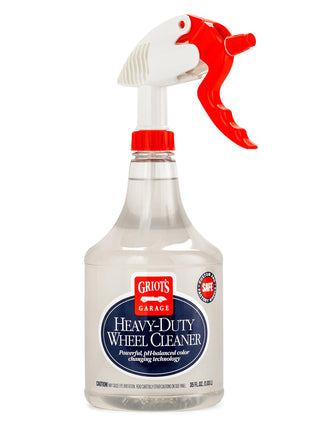 Griot's Garage Heavy-Duty Wheel Cleaner for All Wheel Finishes, Breaks Down and Removes Stubborn Brake Dust and Grime, PH Balanced, Non-Acidic, 11026, 35oz