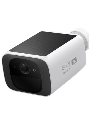 eufy Security SoloCam S220, Solar Security Camera, Wireless Security Camera Outdoor, 2K Resolution, Continuous Power, No Monthly Fee, HomeBase 3 Compatible, 2.4 GHz Wi-Fi, for Outdoor Surveillance