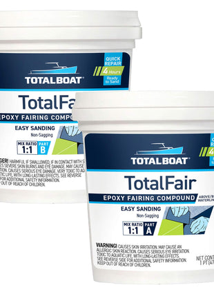 TotalBoat TotalFair Marine Epoxy Fairing Compound for Fiberglass, Wood, Aluminum and Steel (2 Pint Kit)