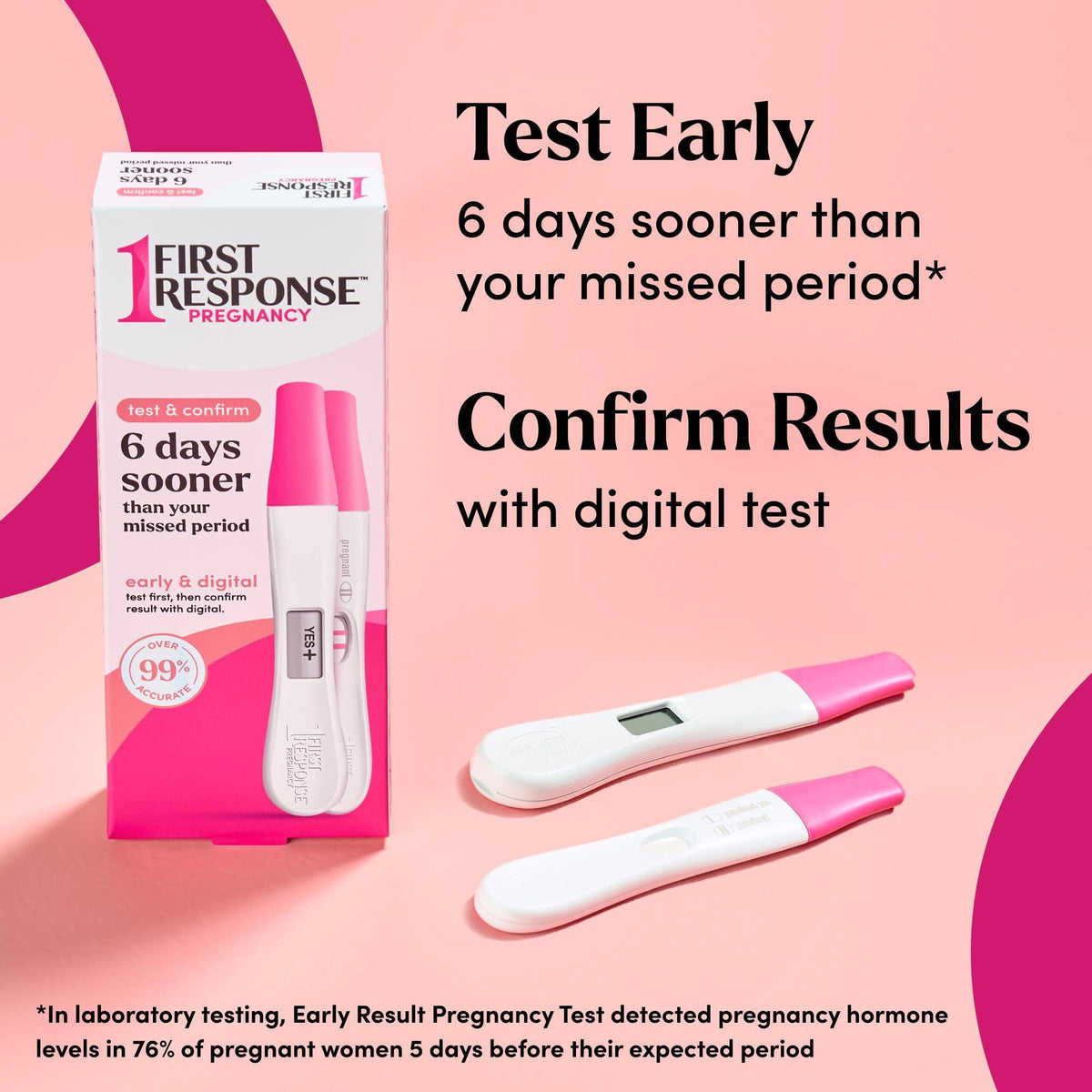 First Response Test & Confirm Pregnancy Test, unisex adult 1 Line Test and 1 Digital Test Pack