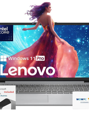 Lenovo Business Laptop | 36GB RAM | 1.1TB Storage (640GB SSD+512GB External) | Intel Core | 15.6" Win 11 Pro (Windows 11 Pro, 36GB RAM | 1.1TB Storage)