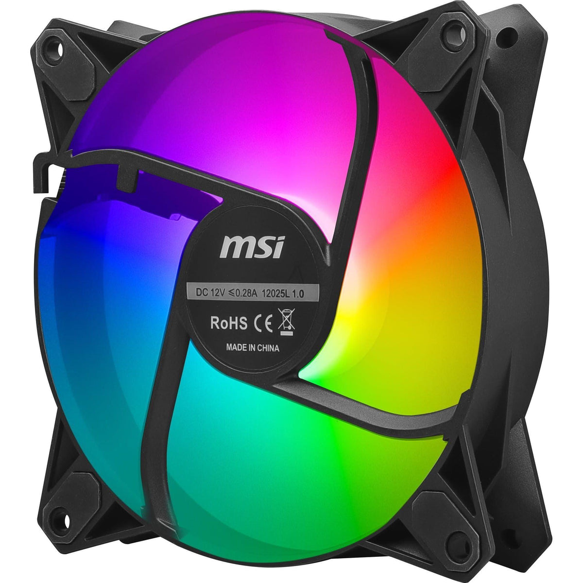 MSI MPG F120 ARGB-3B - 1200 RPM, 120mm, Anit-Vibration ARGB Fans