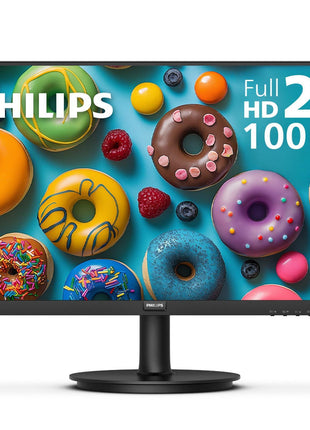 Philips 24 Inch Computer Monitor FHD 100Hz VA VESA Flicker-Free, 241V8LB | 1920×1080 LED Monitor, 4ms GtG, Adaptive Sync, HDMI 1.4, Tilt Adjust, Low Blue Light, 4yr Advance Replacement Warranty