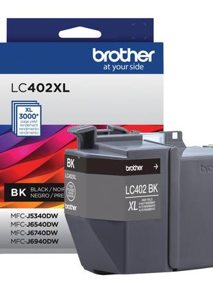 Brother Genuine LC402XLBK High Yield Black Ink Cartridge