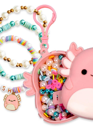 Original Squishmallows Archie The Axolotl Bracelet Kit, Friendship Bracelet Kit, Charm Bracelet Making Kit, Gifts for Girls, Squishmallows for Boys, Craft Kits