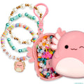 Squishmallows Original Archie The Axolotl Bracelet Kit, Friendship Bracelet Kit, Charm Bracelet Making Kit, Gifts for Girls, for Boys, Craft Kits