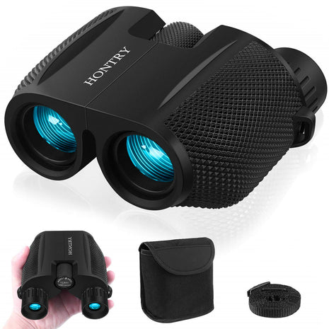 10x25 Compact Binoculars for Adults and Kids | Bird Watching, Travel, Cruise Ship, Sport Games, Theater, Concerts, Road Trip