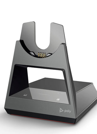 Poly - Voyager Office Base (Plantronics) - Compatible with Voyager Focus 2 and Voyager 4300 UC Series Headsets (Sold Separately) - Connect to PC/Mac, Deskphone, & Cell Phone