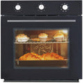 24 Inch Single Wall Oven, 2.5 Cu.ft Built-in Electric Wall Oven with 8 Cooking Functions in Stainless Steel, Mechanical Knob Control