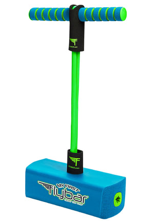 Flybar My First Foam Pogo Jumper for Kids Fun and Safe Pogo Stick, Durable Foam and Bungee Jumper for Ages 3 and up Toddler Toys, Supports up to 250lbs (Blue)