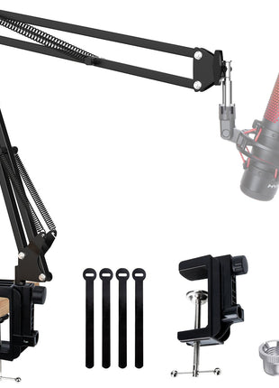 SUNMON Mic Arm, Microphone Boom Arm for Fifine AM8 Blue Yeti HyperX QuadCast SoloCast and Most Microphone, Mic Stand Desk with 3/8 inch to 5/8 inch Screw