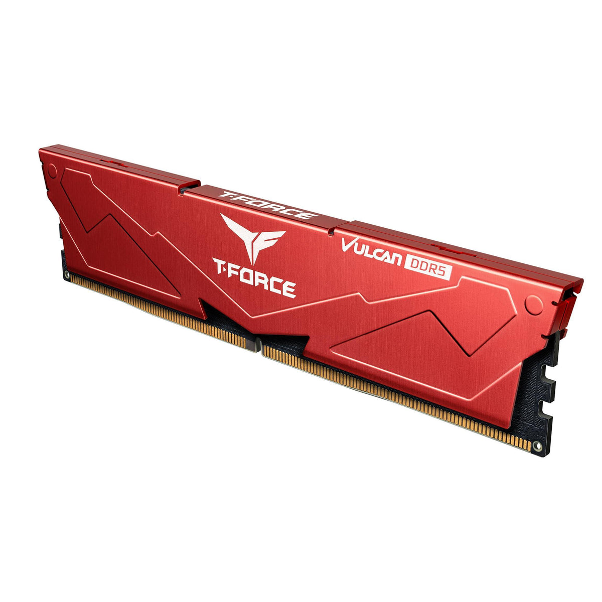 TEAMGROUP T-Force Vulcan DDR5 32GB (2x16GB) 6000MHz (PC5-48000) CL38 Intel XMP 3.0 & AMD Expo Compatible Desktop Memory Module Ram Red FLRD532G6000HC38GDC01