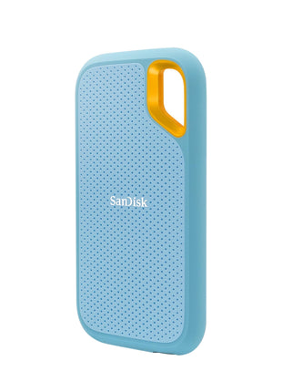 SANDISK 2TB Extreme Portable SSD - Up to 1050MB/s, USB-C, USB 3.2 Gen 2, IP65 Water and dust Resistance, Updated Firmware, Sky Blue - External Solid State Drive - SDSSDE61-2T00-G25B