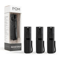 POM Pepper Spray Pocket Clip - Flip Top Safety - Maximum Strength OC Spray Self Defense - Tactical Compact & Safe Design - Quick Key Release - 25 Bursts & 10 ft Range