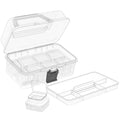 Find Scrapblooms Diamond Organizer, 16Pcs Small Diamond Painting Organizers and Removable Tray, Mini Clear Bead Storage Containers Boxes with Hinged Lid for Bracelet Making DIY Jewelry Craft Nail