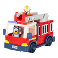 Bluey Firetruck Toy Playset with Firefighter Bingo, Bob Bilby, Toddler Fire Truck w/ Spinning Ladder, Water Hoses for Kids Ages 3+