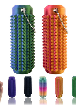2Pcs Little Ouchies Fidget, Pain Stim Fidget Keychain, Spiky Fidget Toys | Portable Stim Tool, Pocket Mini 3D Printed Keychain, Spiky Grippie Stim Sensory Toys, Anxiety Relief Gifts for Kids